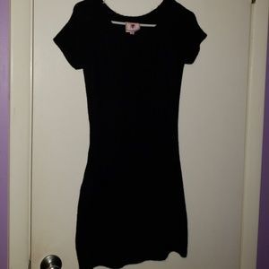 Black wool dress